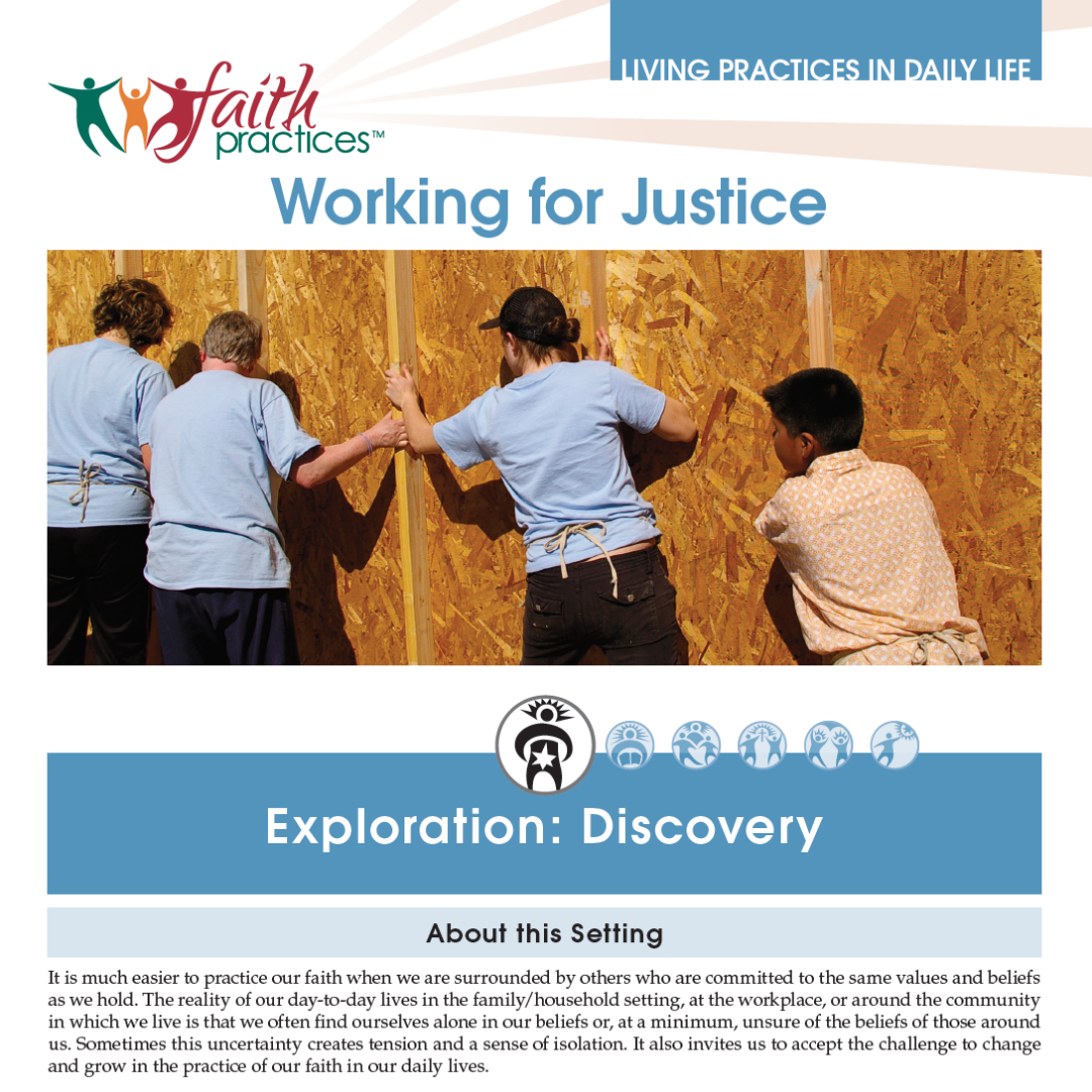 Faith Practices | Working for Justice (Downloadable PDFs)